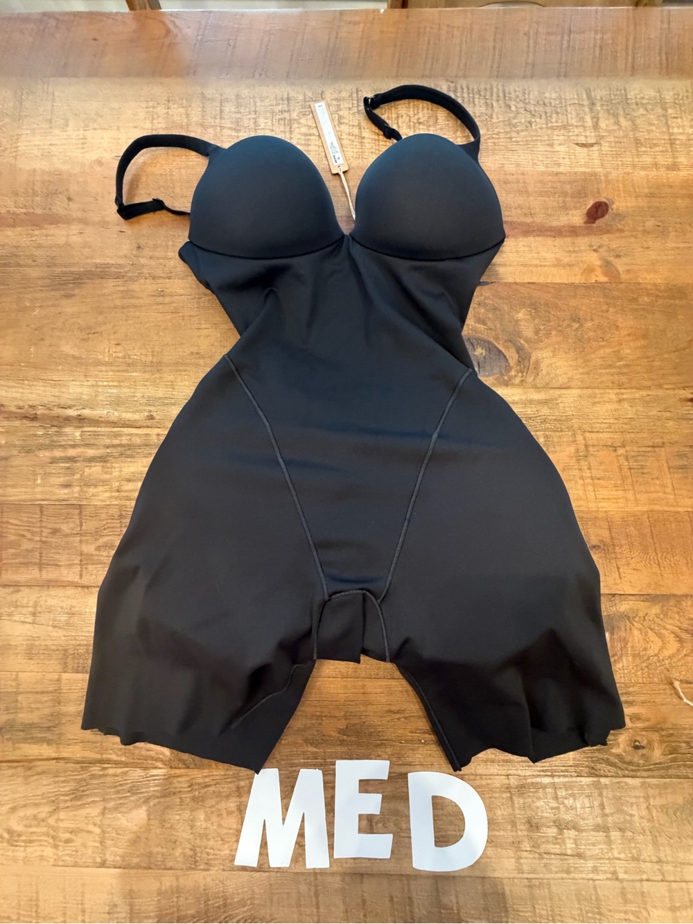 SKIMS Black Sculpting One-Piece Swimsuit with Built-In Cups